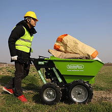 Wallemac Compact All Terrain Wheelbarrow 550lbs Gas Powered Green
