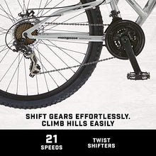 Mongoose Impasse Full Suspension Mountain Bike 18-Inch Aluminum Frame 29-Inch Wheels Silver