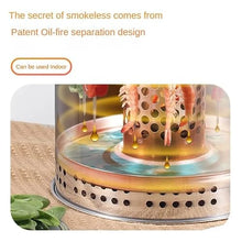 Tiuheyo Stainless Steel Smokeless Charcoal Barrel Grill, Portable Vertical Smoker with 20 Skewers, 360-Degree Surround Hanging Design, 36x43 CM, for Indoor and Outdoor Use
