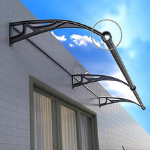 Patio Awning 24x189 Polycarbonate Canopy Self-Cleaning Weather-Resistant Outdoor Shelter Doorway Protection from Rain Sun