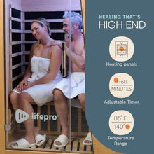 LifePro Rejuvacure 1 or 2 Person Indoor Sauna, Red Light, Low EMF Models