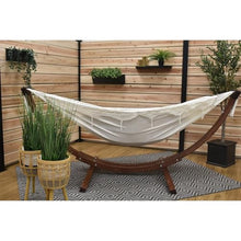 Vivere Solid Pine Wood Hammock Combo, Natural