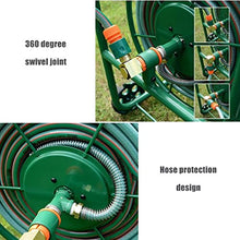 CFDZCP Garden Hose Reels Garden Hose Reel Cart with Wheels，40/50/100M Portable Hose Holder with Pressure Wash Whip Hose, for Garden Lawn Patio Hose Storage and Watering(100 m)