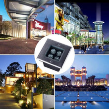 4PCS Ground Landscape Lights - Outdoor LED Buried Lights - IP67 Waterproof Stainless Steel Material Square Buried Light, Recessed Lighting, Garden Lighting, Path Lighting ( Color : Warm White Light ,