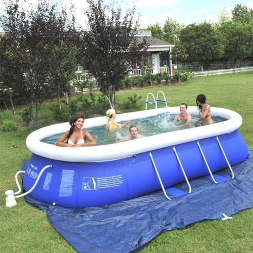 FFCJJDS Inflatable Swimming Pool for Adults & Kids 122x78x31In