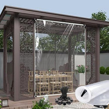 DAZULI Thicken Transparent Tarpaulin Waterproof with Grommets Heavy Duty Garden Rainproof Clear Poly Tarp Plant Cover Insulation Shed Cloth for Garden Camping(Size:5x6m/16x19ft,Color:Clear)