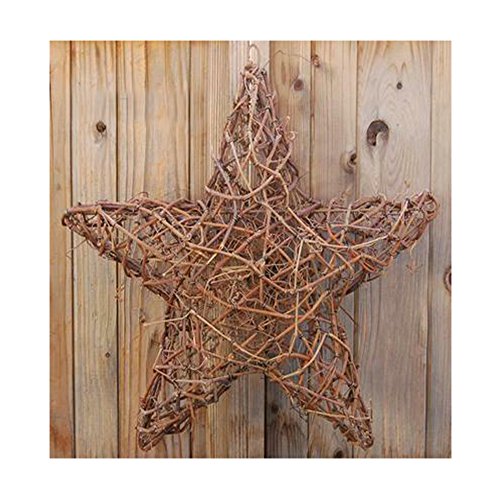 Vine Classics Grapevine Star Lighted 3 Pack 2-20" & 1-24" (Blue)