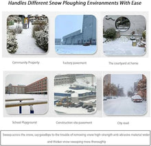 HYUIO Rechargeable Snow Thrower,Cordless Electric Snow Blower,Handheld Cordless Electric Snow Shovel,Cleaning Width 30cm,with 2 Battery,Adjustable Direction,Blue