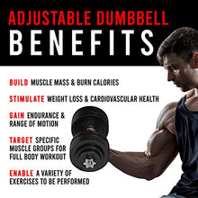 CAP Barbell Adjustable Dumbbell Weight Set Black 200 LB Pair