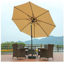 QZQHNYJ Outdoor Garden Parasols Garden Umbrella Parasol, 2.7M Tilting Parasols With Crank Handle, Adjustable Tilt Mechanism, Uv Protection, For Outdoor Balcon