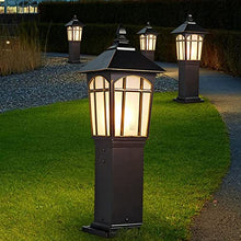 KADELONG 1, Outdoor Yard Lamps E27 1-Light Waterproof Lawn Lights - Villa Garden Floor Mount Lighting Fixture Landscape Deck Porch Patio External Path Lights H23.25in,Chandelier Lighting, jq-842