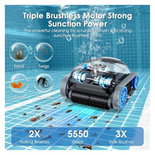 QP5 Robotic Pool Cleaner, Cordless Vacuum for Inground Pools, Dual-Motor System