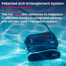 BWT myPOOL GO X Robotic Pool Vacuum, Lightweight Automatic Pool Vacuum Robot with Gen Core 7 Smart Navigation, Anti-Tangle Cable, Single Fine Filter, for Inground & Above Ground Pools Up to 49ft
