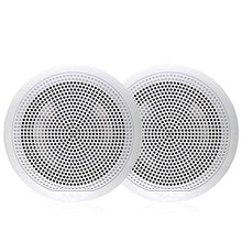 Fusion Entertainment Marine Receiver with 2 Pairs of EL-F651W 6.5" Coax Speakers White