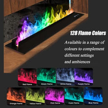 Vapor Fireplace - 3D Intelligence Mist Fireplace with Humidifier,19.69/31.5/39.37/47.24/59.06in,Realistic Steam Flames, Auto Water Refill, Remote Control for Bedroom/Living Room/Office Decor