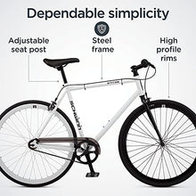 Schwinn Stites Fixie Adult Commuter Road Bike White