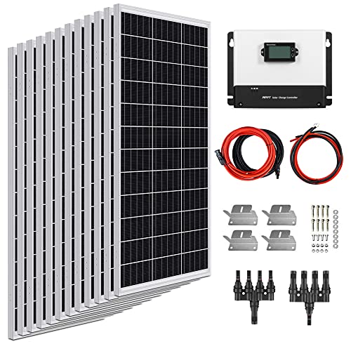 ExpertPower 1200W 12V Solar Panel Kit | 1200W Mono Rigid Solar Panels, 100A MPPT Solar Charge Controller | RV, Trailer, Camper, Marine, Off Grid, Solar Projects