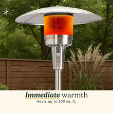 Cuisinart COH-300 Propane Push Start Ignition, 47,000 BTU Burner, Heats up to 200 sq. ft, 32" (L) x 85" (H), Stainless Steel Outdoor Patio Heater