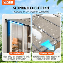VEVOR Lean to Gazebo 10' x 14' Aluminum Frame Gray