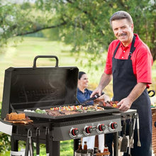 Grills House GB4005P 34-Inch 4-Burner Propane Gas Griddle with Hood Black