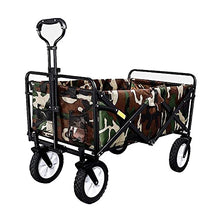PUCNHZYNW Handcart, Outdoor Folding Utility Wagon Folding Wagon Cart, Heavy Duty Camping Trolley, Garden Cart with Universal Wheels & Adjustable Handle, Load-Bea100Kg/220Lbs/Style 1