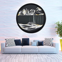 AECEVAN Wall Mount Moving Sand Art 23.6'' 3D Deep Sea Sculpture Black-i