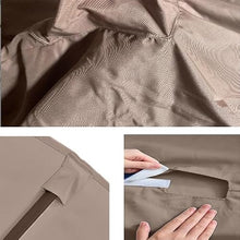 MXJCKSOQ Replacement Canopy for 3x4m Rectangular Patio Umbrella 8 Ribs Outdoor Sunshade UV-Resistant Top Cover Beige Double Top 10' x 13' for Enhanced Shade,Khaki-Double top 3x4m