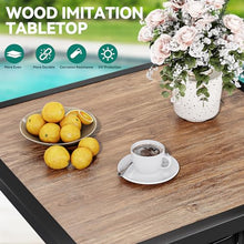 YITAHOME 5 Piece Outdoor Bar Height Table and Chairs Set Red