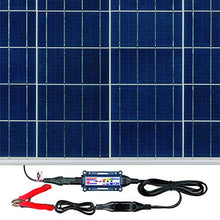 OptiMATE SOLAR + 80W Solar Panel, TM-523-8, Solar Pulse Charger, Tester & Maintainer for 12V batteries, with 80W solar panel