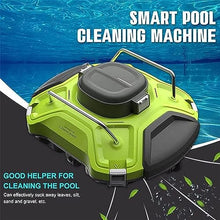 KANGJIEM Swimming Pool Cleaner Robot, Automatic Pool Vacuum Cleaner, Wireless Intelligent Cleaning Underwater Cleaning Suction Device Rechargeable 90 Mins Runtime