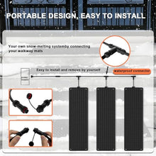 iumLeap Electric Snow Melting Mats,Outdoor Heated Snow Melting Mats,Non Slip PVC Snow and Ice Melting Mat,Electric Ice Melting Mats,Driveway Heating Mat,for Winter Snow Removal, 5pcs-10 * 48in