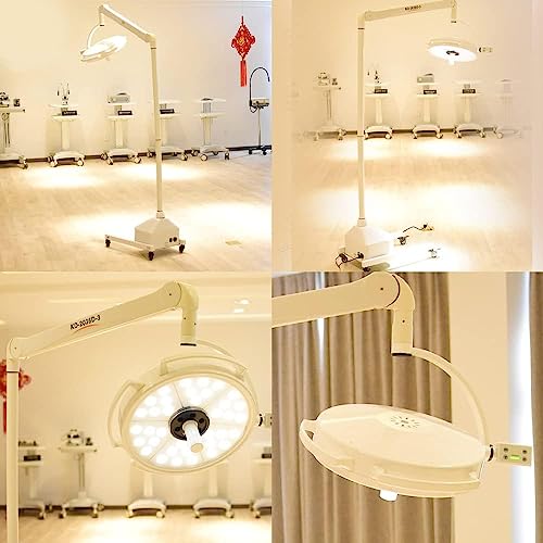 Shogoody 108W LED Shadowless Exam Light Lamp Floor Stand KD-2036L-3 White