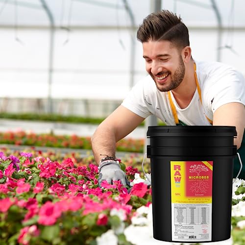 RAW Microbes Bloom 25lb - Beneficial Microbial Inoculant for Flowering Plants
