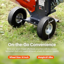 WOODKINGO Mini Wood Chipper Shredder Mulcher Heavy Duty 7HP Compact Design 3" Inch Max Capacity 212cc Gas Powered Engine 4-Stroke Fast Chipping Chopping for Forestry, Gardens,Landscaping(WK-02)