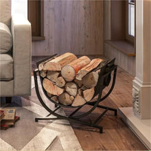 IEDFHJU Firewood Rack Steel Folding Firewood Rack 77 lbs