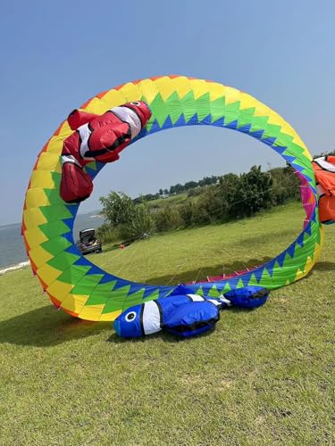 TiffySkyKite Giant 20 Ft Inflatable Ring Kite with Clownfish Design Colorful
