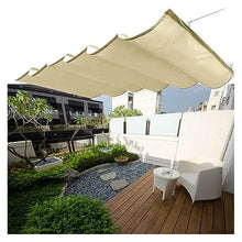 Retractable Outdoor Waterproof Pergola Canopy - Rainproof Shade Cover