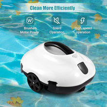 Automatic Robotic Pool Cleaner with Powerful Suction for Above and Inground Pools, Features Intelligent Route Planning and Self-Parking