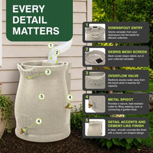 Good Ideas Rain Wizard Urn Shaped Water Collection Barrel 50 Gallon, 3 Pack