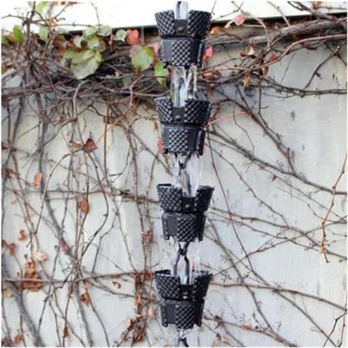 LBAawxe Rain Chains Metal rain Chain Rain Chains for Gutters, Downspouts Functional and Decorative Replacement