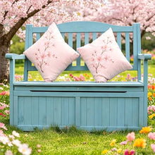 Jidanmian Storage Bench Deck Box for Patio Furniture, Solid Wood, Large Outdoor Bench Front Porch Decor and Outdoor Seating – Perfect to Store Garden Tools and Items(C)