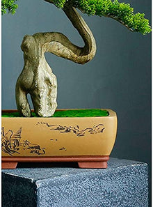 LSHAOBO Artificial Bonsai Tree Simulation Welcome to Tree Hotel Office Tea Several Live Hall Extreme Decoration (Color:C)