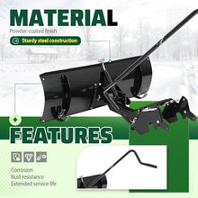 46" Snow Plow Blade Attachment Adjustable for Lawn Mower Tractors, Replacement for Cub Cadet OEM