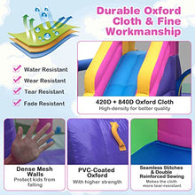 BOUNTECH Inflatable Bounce House with Slide & Ball Pit Pink/Blue/Yellow/Purple