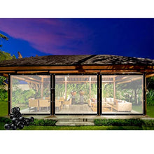 IBOWZ Clear Waterproof Tarp Customized Clear Tarps Heavy Duty Waterproof Partition Curtains with Grommets for Garden, Patio, Lawn Plants