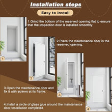 Vyrata Aluminum Alloy Access Door, Hidden Inspection Doors Metal Access Panel, for Hatch Plumbing Heating Service Shaft Doors(16x52 (40.6x132.1cm))