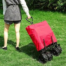 Portable Garden Carts Leisure Camping Wagon Beach Cart Folding Cart with Wheels Outdoor Shopping Carts Camping Fishing Trolley