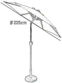 QZQHNYJ Parasols 7ft / 2.25m Garden Umbrella Outdoor Sun Shade for Beach/Pool/Patio Umbrellas Round