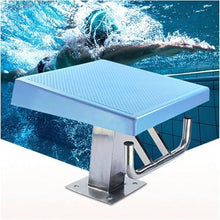 DLYZAYE 20in x 20in Swimming Starting Block, 304 Stainless Steel Non-Slip Diving Boards, 15°Inclined Professional Diving Platform, Indoor Outdoor Competition Professional Diving Boards,Standard