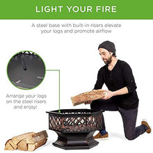 SLGGPJBU Outdoor Fire Pits BBQ Grill Firepit Bowl Outdoor Garden Fire Pit Outdoor Heaters 2 in 1 Fireplace for Bonfire Barbecue in The Wild for Camping Picnic Bonfire
